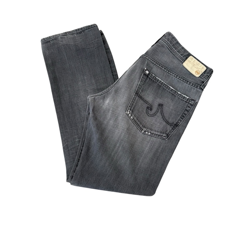 AG Adriano Goldschmied Geffen Slim Fit Gray Wash Jeans Size 33x30